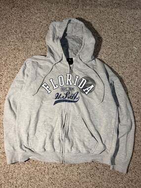 Point Sportswear Florida USA Est. 1845 Zip-Up Hoodie Size L